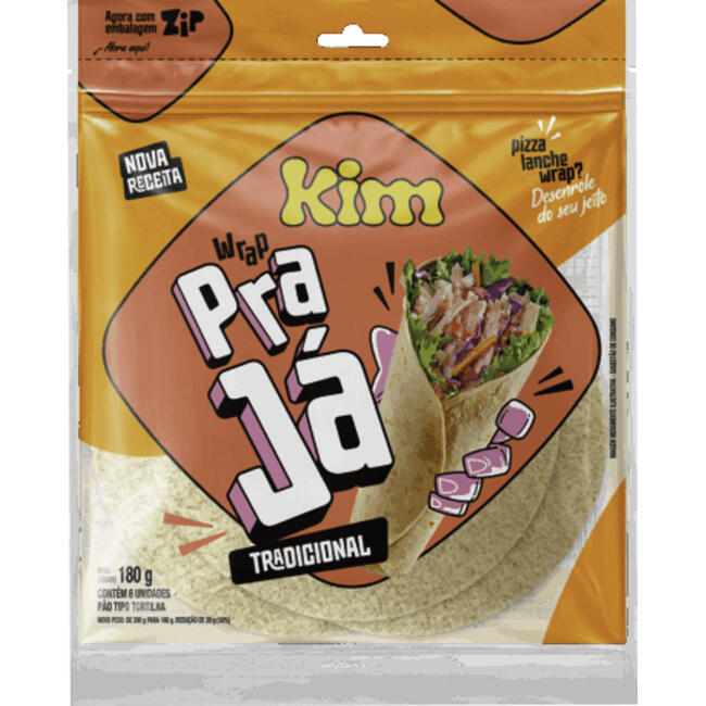 Tortilha Kim Pra Já Tradicional 180g