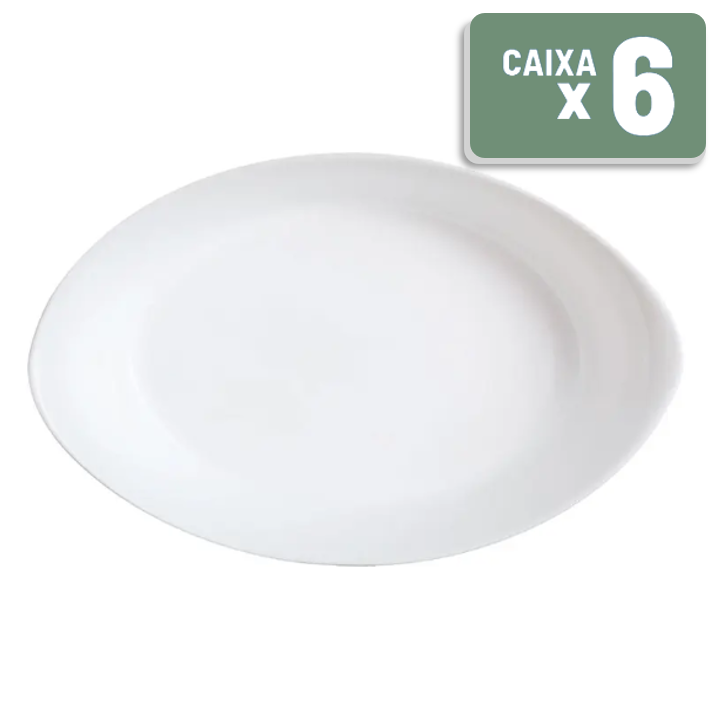 Assadeira de Vidro Temperado Smart Cuisine Oval Caixa c/ 6 Un