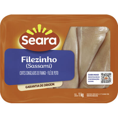 Filezinho de Peito de Frango Seara Congelado 1kg