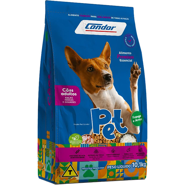 Ração para Cães Condor Pet 10,1kg - Raças Pequenas