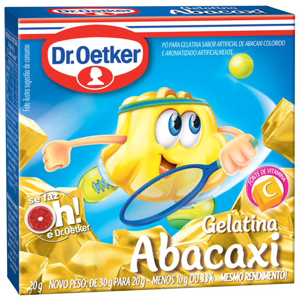 Gelatina Dr Oetker Abacaxi 20g