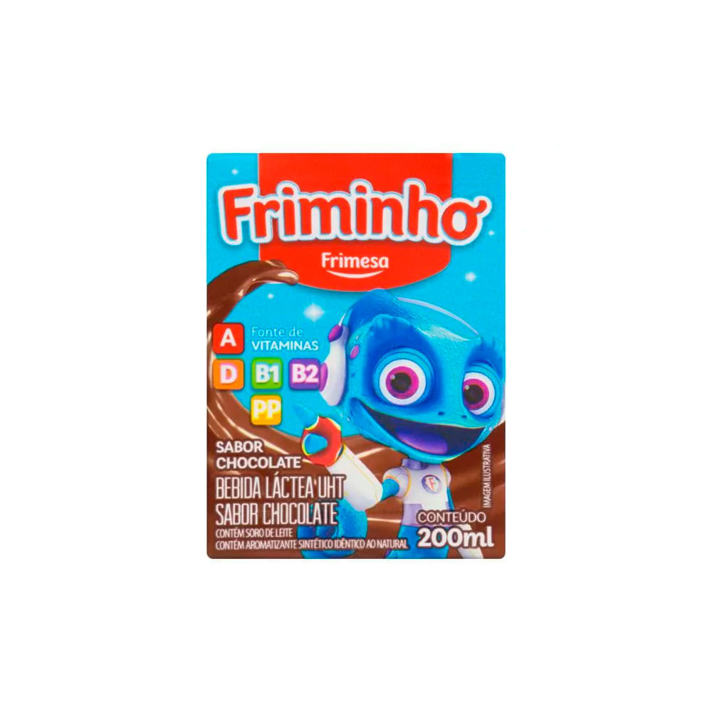 Bebida Láctea Friminho UHT Sabor Chocolate 200ml