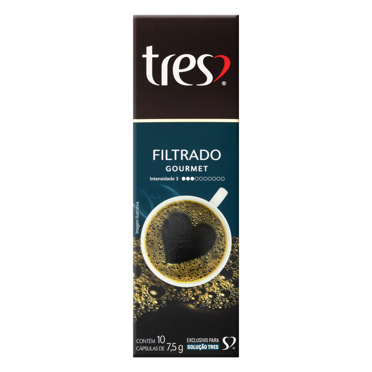 Capsula de Café Filtrado Gourmet 3 Corações 10 unid
