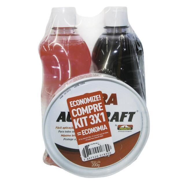 Kit Limpeza Automotiva Proauto Autocraft