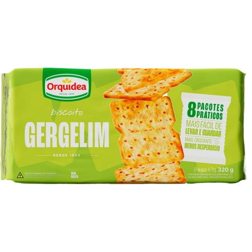 Biscoito Orquídea Gergelim 320g