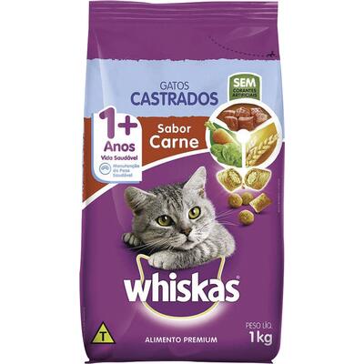 Alimento para Gatos Castrados Whiskas Carne 1kg