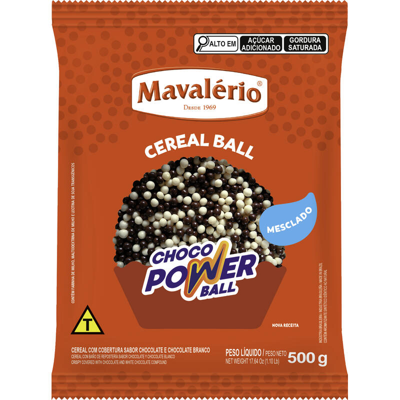 Cereal Power Ball Mavalério Mini Chocolate 500g