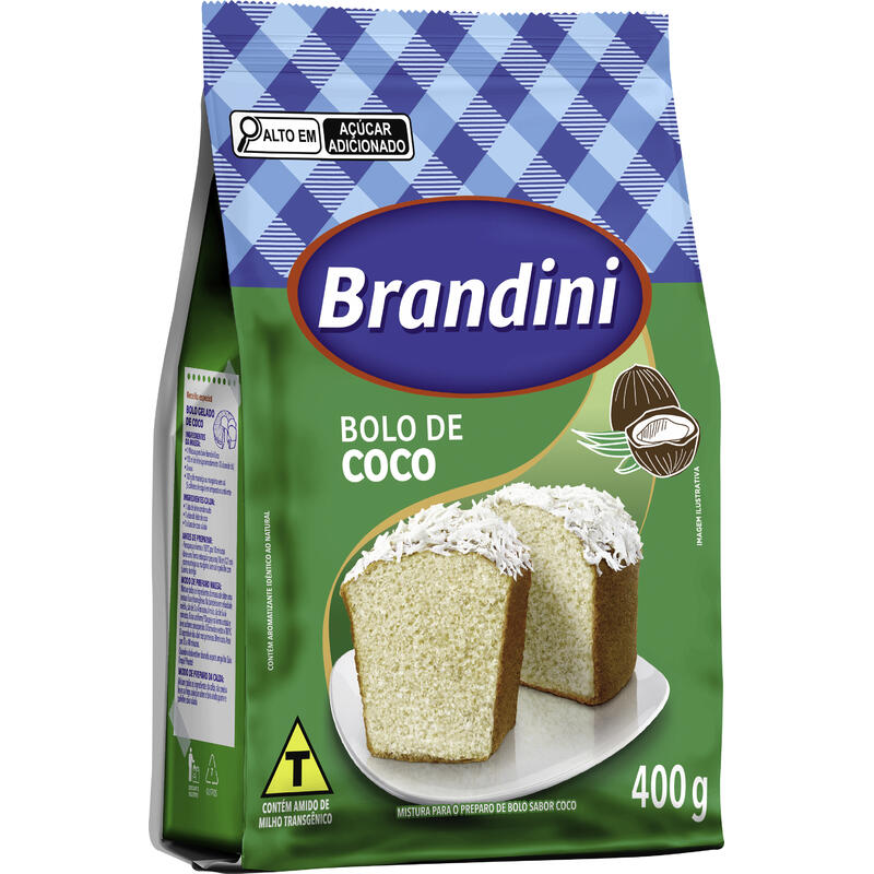 Mistura para Bolo Brandini Coco 400g