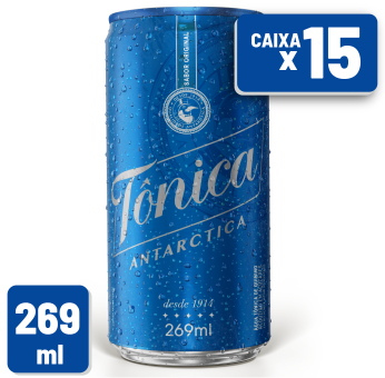 Refrigerante Tônica Antarctica Lata 269ml Caixa c/ 15 un