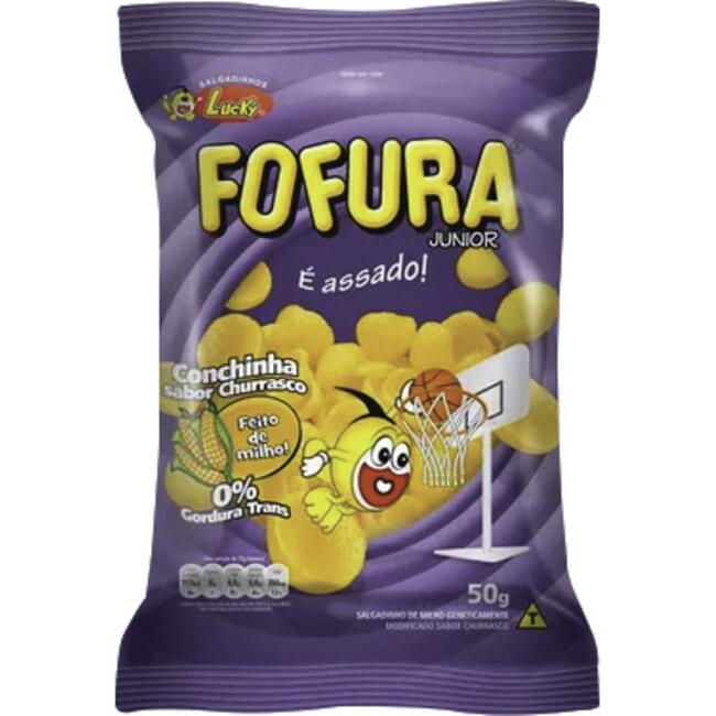 Salgadinho Lucky Fofura Jr Churrasco Pacote 50g