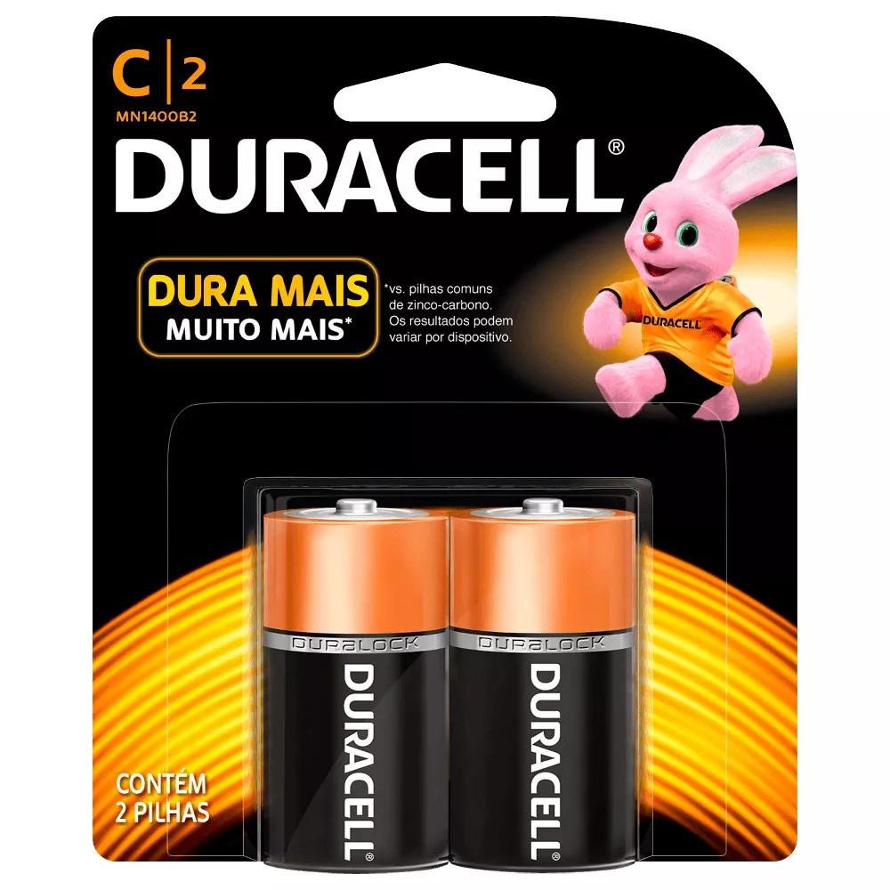 Pilha DURACELL  com 2 unidades