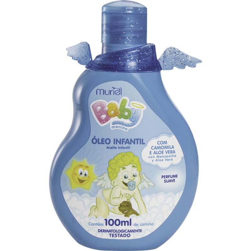 Óleo Infantil Muriel Baby Azul 100ml