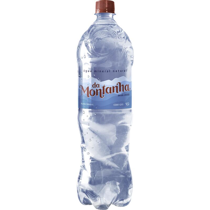 Água Mineral Da Montanha Com gás 1,5L