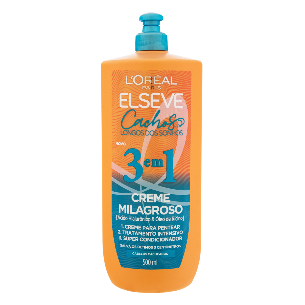 Creme Milagroso 3 em 1 Loréal Paris Elseve Cachos Longos dos Sonhos Frasco 500ml