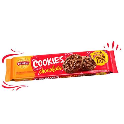 Biscoito Cookies Marilan Chocolate 80g