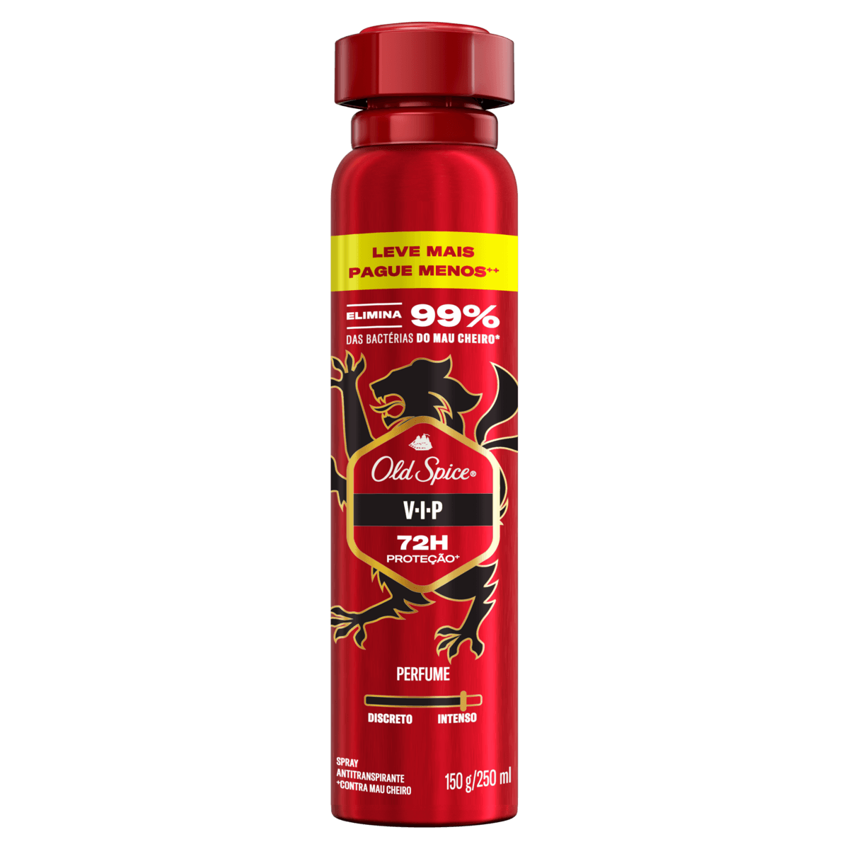 Antitranspirante Aerossol Vip Old Spice 250ml Spray Leve Mais Pague Menos