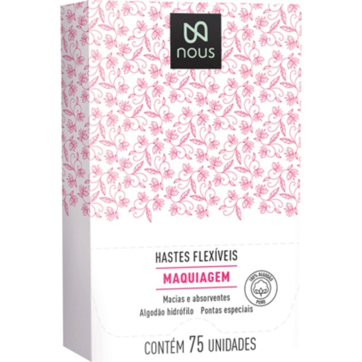 Hastes Flexíveis NOUS Maquiagem 75 Unidades