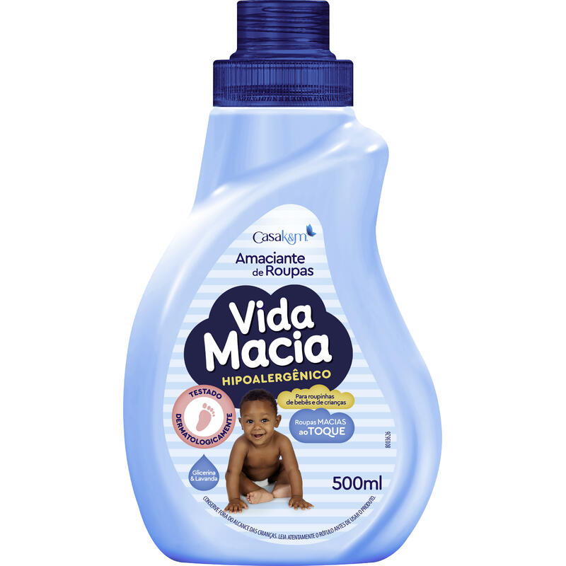 Amaciante de Roupa Vida Macia Lavanda 500ml