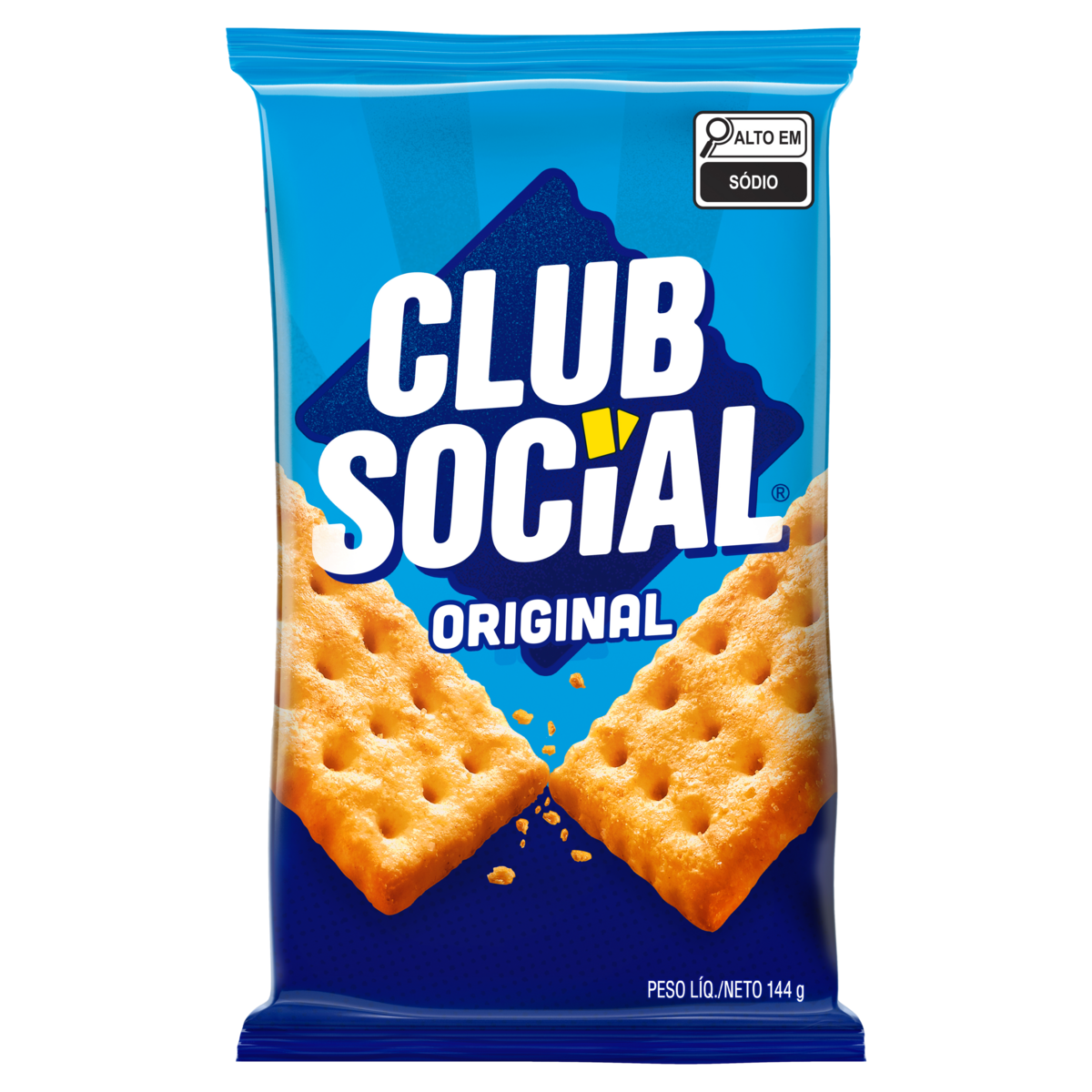 Biscoito Salgado Club Social original multipack 144g