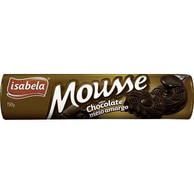 Biscoito Mousse Isabela Chocolate Meio Amargo 150g