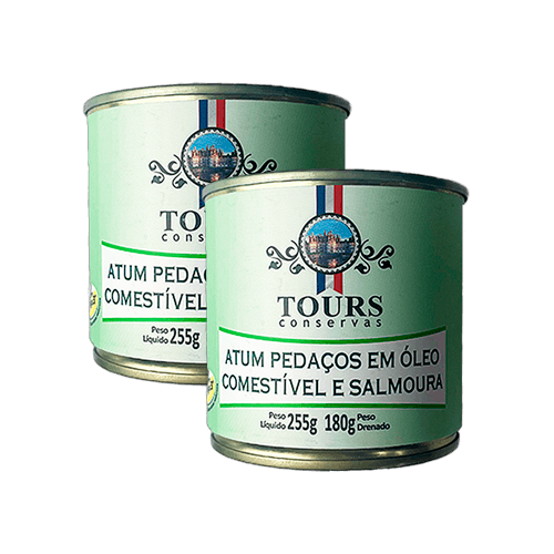 Kit 2x: Atum Pedaços Em Óleo Tours 255g