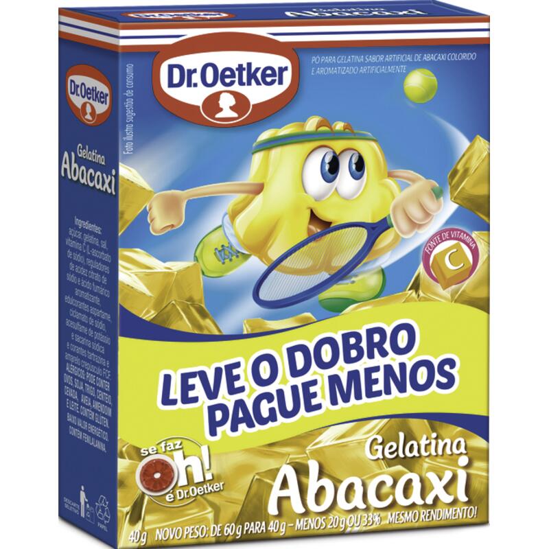 Gelatina Dr. Oetker Abacaxi 40g