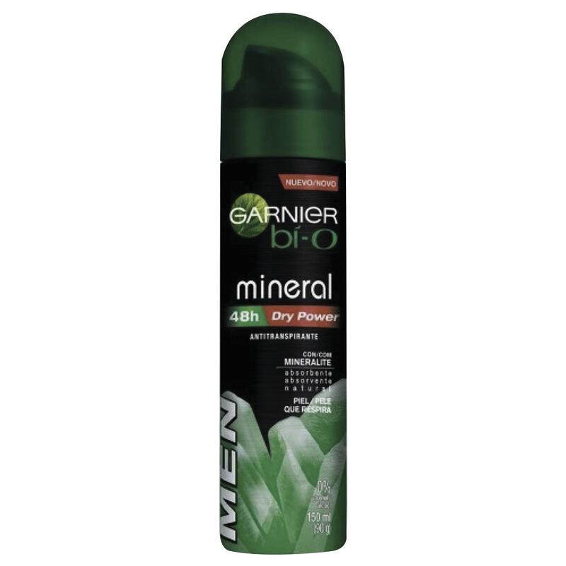 Desodorante Aerossol Bí-O Mineral Dry Power Masc 150ml