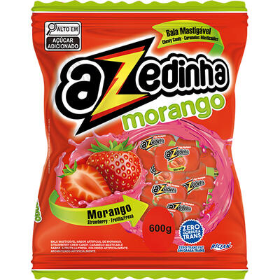 Bala Riclan Azedinha Morango 600g