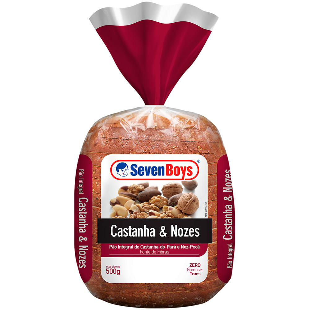 Pão Seven Boys Integral Castanha e Nozes 500g