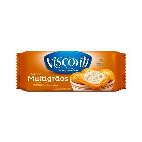 Torrada Multigrãos Visconti Pacote 120g