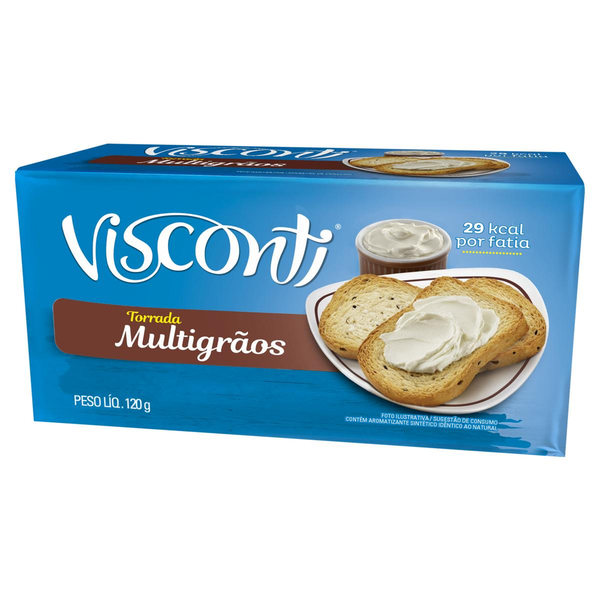 Torrada Multigrãos Visconti Pacote 120g