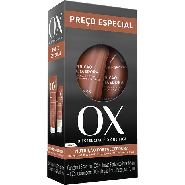 Kit Shampoo + Condicionador OX Nutrição fortalecedora