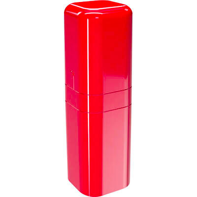 Porta Escova com Tampa Coza Vermelho un
