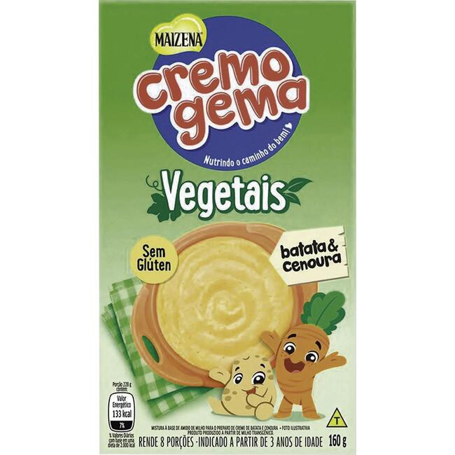 Cremogema Maizena Vegetais 160g