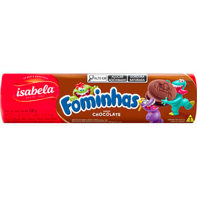 Biscoito Recheado Isabela Fominhas Chocolate 130g