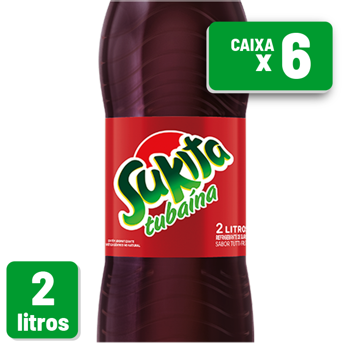 Refrigerante Sukita Tubaína Pet 2L Caixa c/ 6 un