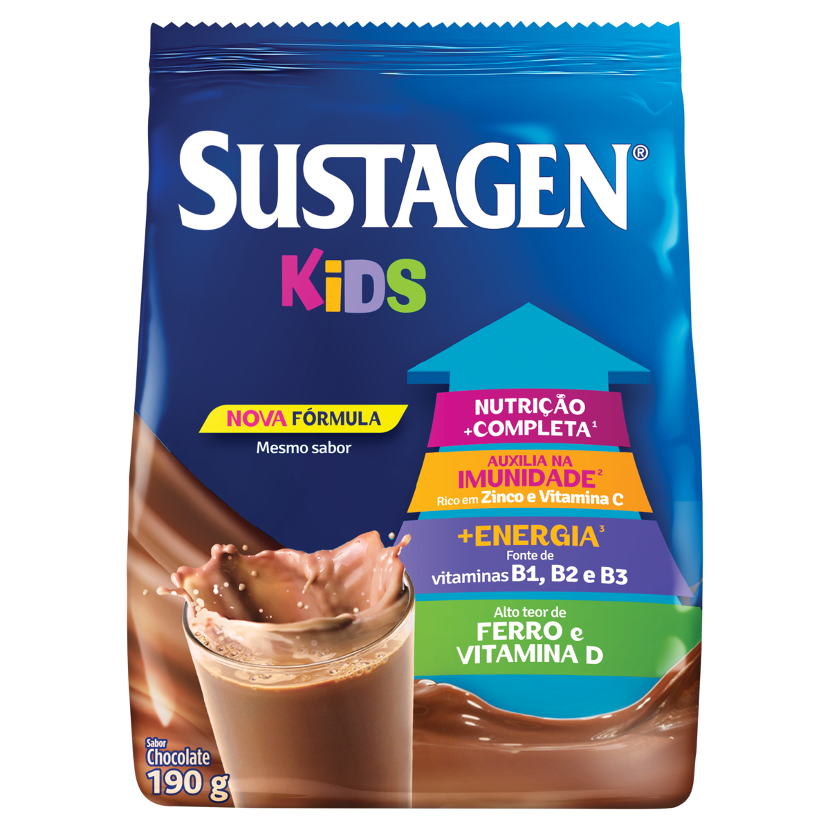 Complemento Alimentar Sustagen Kids Chocolate 190g