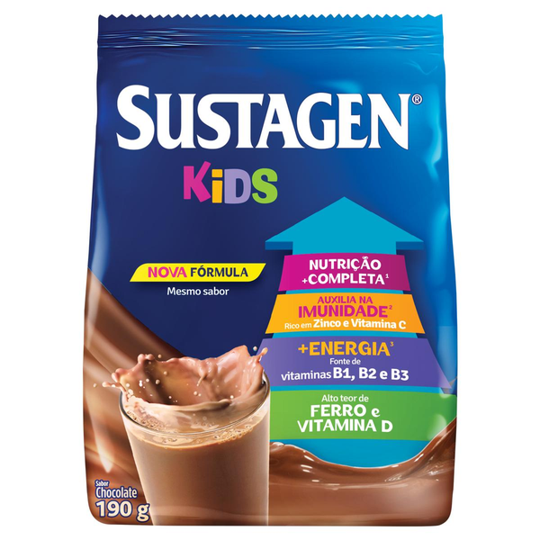 Complemento Alimentar Sustagen Kids Chocolate 190g