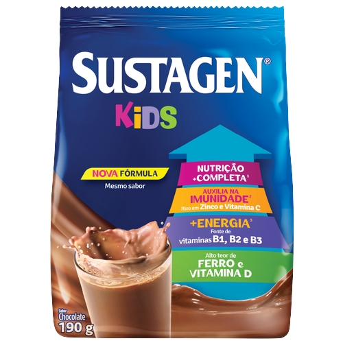 Complemento Alimentar Sustagen Kids Chocolate 190g