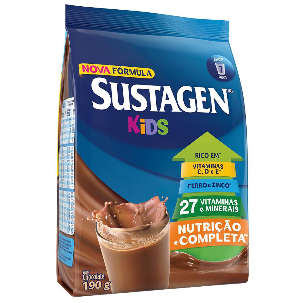 Complemento Alimentar Sustagen Kids Chocolate 190g