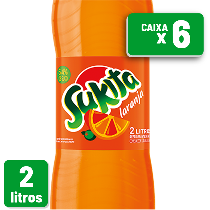 Refrigerante Sukita Pet 2L Caixa c/ 6 un