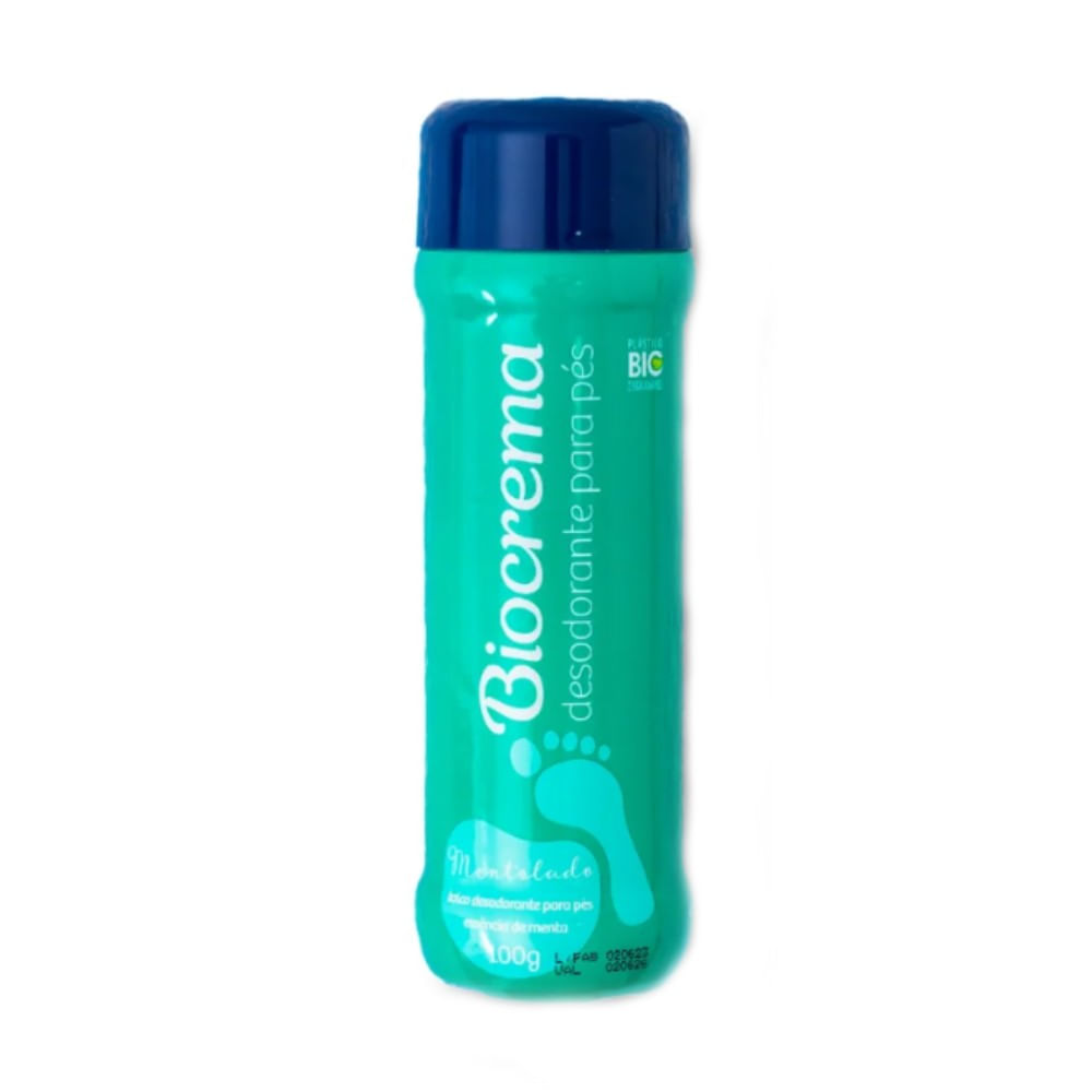 Desodorante Biocrema Para Pés Mentolado 100g