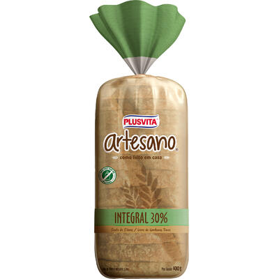 Pão Artesano Plusvita Integral 400g