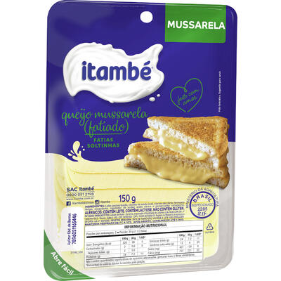 Queijo Mussarela Itambé Fatiado 150g