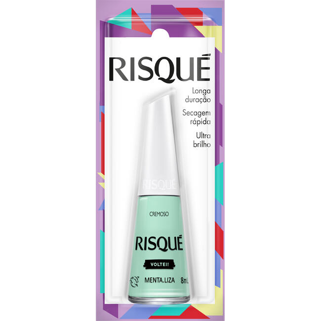 Esmalte Risqué Cremoso Ultrabrilho Menta.liza 8ml
