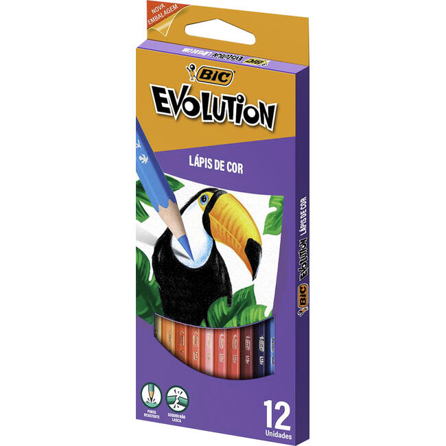Lápis de Cor Bic Evolution 12 cores un