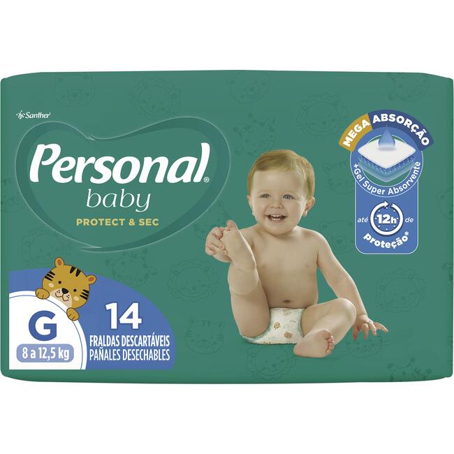 Fralda Descartável Personal Jumbinho G 14 un