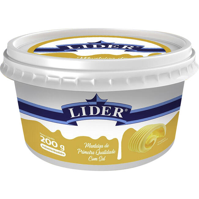 Manteiga Lider com Sal 200g