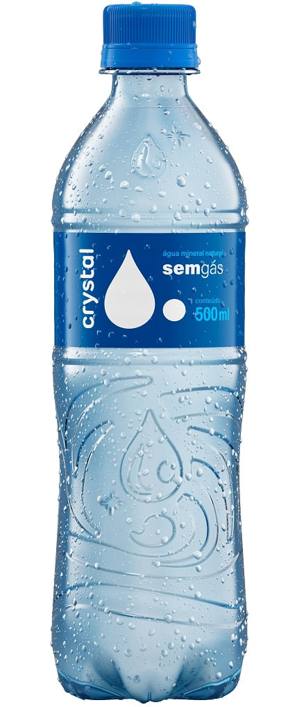 Água Mineral Natural Crystal sem Gás Garrafa 500ml