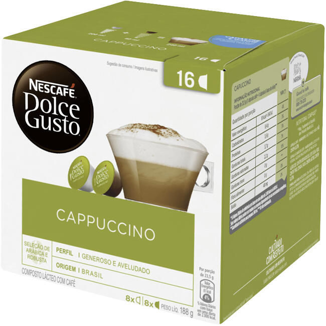 Café Nescafé Dolce Gusto Cappuccino 188g